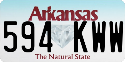 AR license plate 594KWW