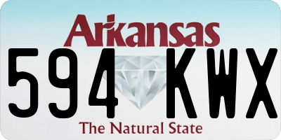 AR license plate 594KWX