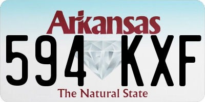 AR license plate 594KXF