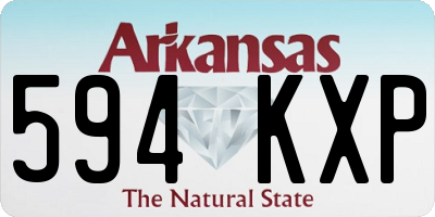AR license plate 594KXP