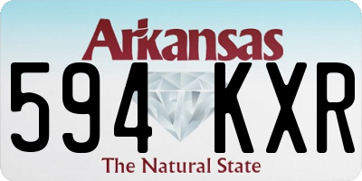AR license plate 594KXR