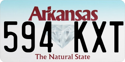 AR license plate 594KXT