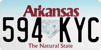 AR license plate 594KYC