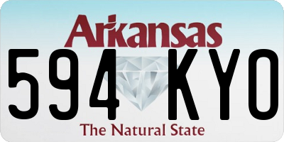 AR license plate 594KYO