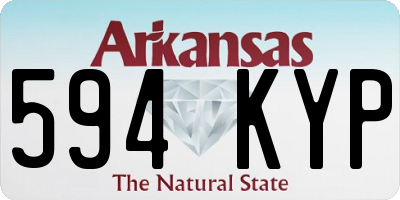 AR license plate 594KYP