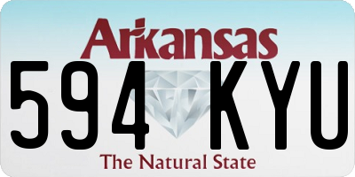 AR license plate 594KYU