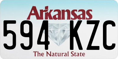 AR license plate 594KZC