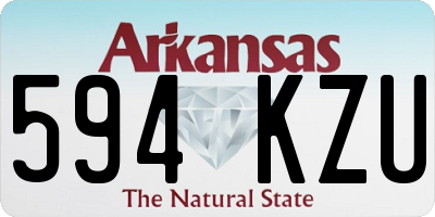 AR license plate 594KZU