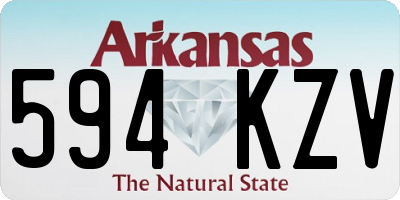 AR license plate 594KZV