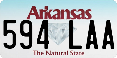 AR license plate 594LAA