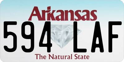 AR license plate 594LAF