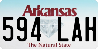 AR license plate 594LAH