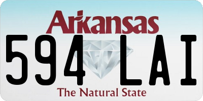 AR license plate 594LAI