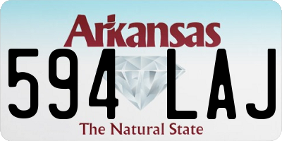 AR license plate 594LAJ