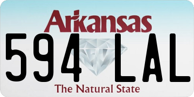 AR license plate 594LAL