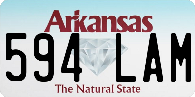 AR license plate 594LAM