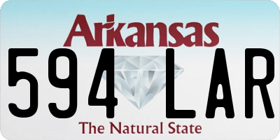 AR license plate 594LAR