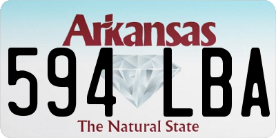 AR license plate 594LBA
