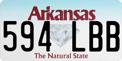 AR license plate 594LBB