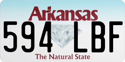 AR license plate 594LBF