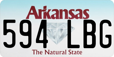 AR license plate 594LBG