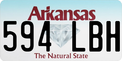 AR license plate 594LBH