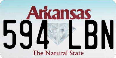 AR license plate 594LBN