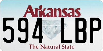 AR license plate 594LBP