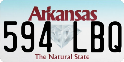 AR license plate 594LBQ