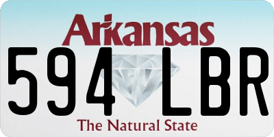 AR license plate 594LBR
