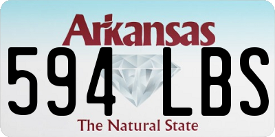 AR license plate 594LBS