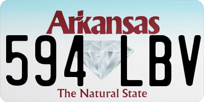 AR license plate 594LBV