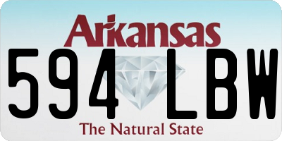 AR license plate 594LBW