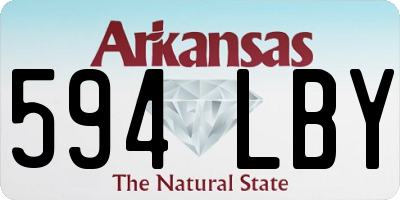 AR license plate 594LBY