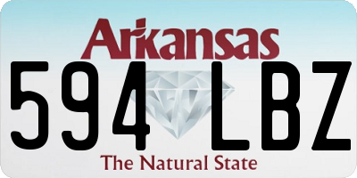 AR license plate 594LBZ
