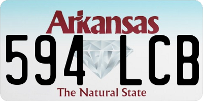 AR license plate 594LCB