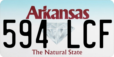 AR license plate 594LCF