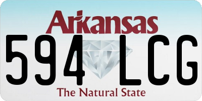 AR license plate 594LCG