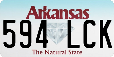 AR license plate 594LCK