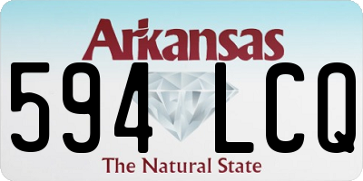 AR license plate 594LCQ