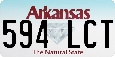 AR license plate 594LCT