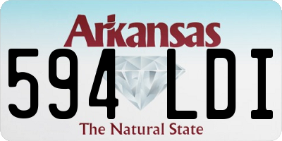 AR license plate 594LDI