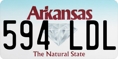 AR license plate 594LDL
