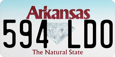 AR license plate 594LDO