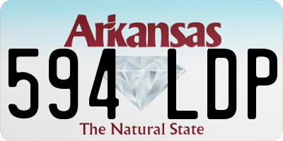 AR license plate 594LDP