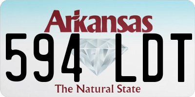 AR license plate 594LDT