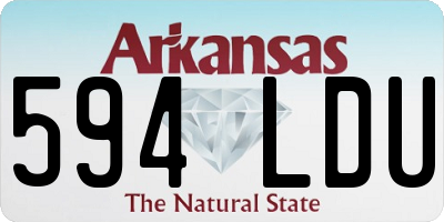 AR license plate 594LDU