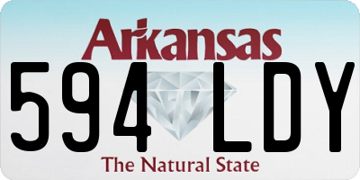 AR license plate 594LDY