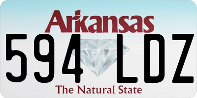 AR license plate 594LDZ