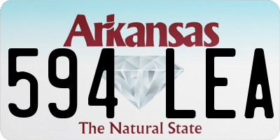 AR license plate 594LEA